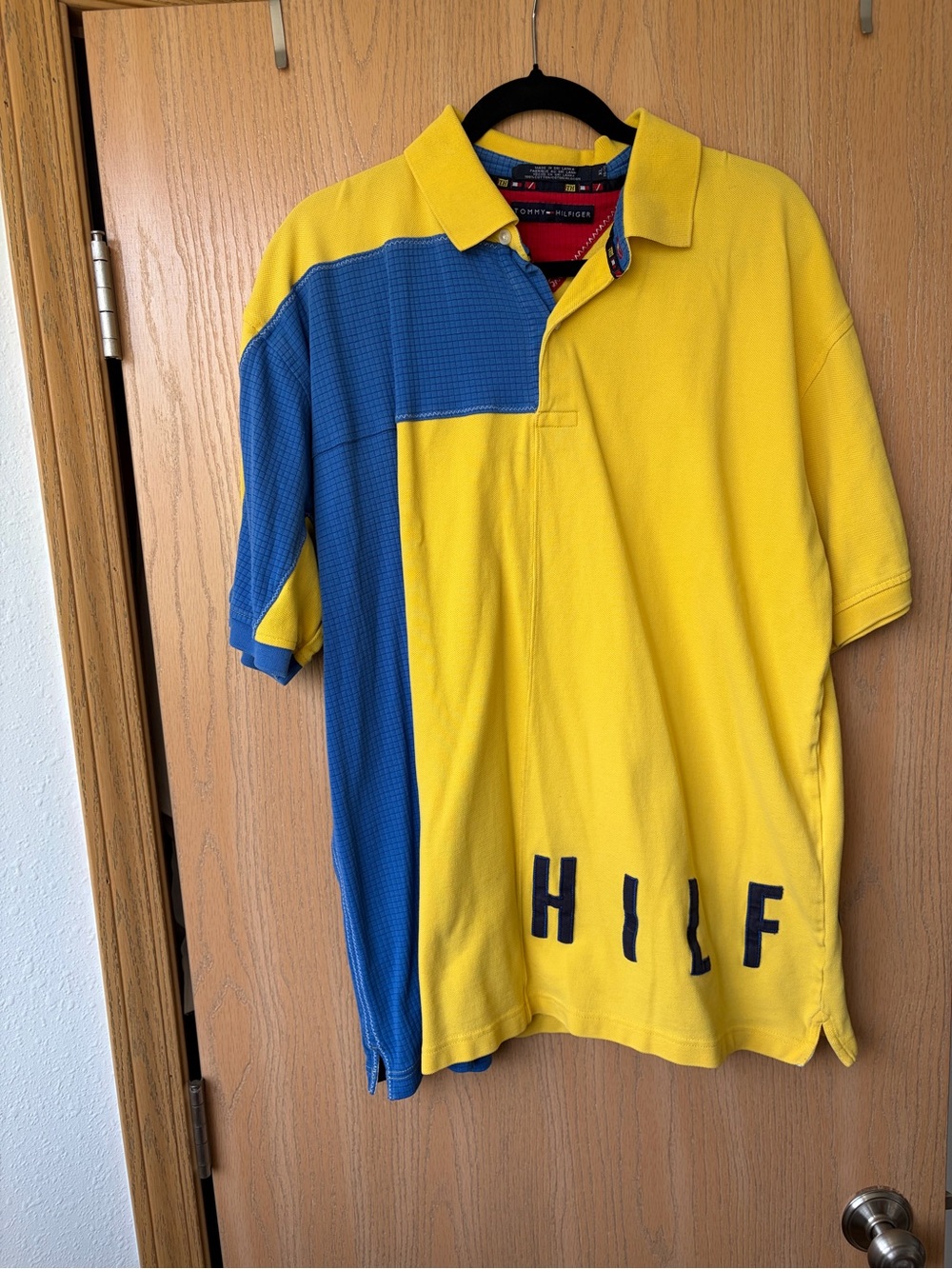 Y2K Vintage Tommy Hilfiger Men’s Colorblock Polo - XL
